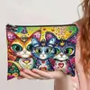 Xiyin temu Bolsa de Maquiagem Estampada Mais Vendida Bolsa de Armazenamento Portátil Bolsa de Armazenamento de Cosméticos Bolsa de Grande Capacidade Bolsa Plana