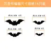 48 Peças em um Pacote Morcegos de Halloween 3D 3 Cores Adesivos de Morcego 3D Halloween Adesivos de Parede de Halloween Morcegos 3D