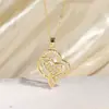 Collar en Forma de Corazón Envuelto en Rosa Dorado, Chapado de Precisión en Oro Real de 18 Quilates, No se Desvanece, Diseño Versátil, Cadena Elegante para la Clavícula