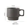 Xícara de café de cerâmica, caneca, xícara para latte art, pequena xícara de café de luxo estilo europeu, 8ml