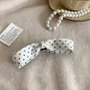 Pinza de Plátano con Lazo de Lunares Dulces Coreanos para el Cabello para Mujer 2025 Nuevo Estilo Pinza Vertical Pinza para Cola de Caballo Adorno para la Parte Posterior de la Cabeza