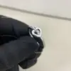 Nuevo Anillo de Corazón de Diamante de Corte Simple de Fried para Mujer Moda Versátil Micro-engastado Anillo Individual en Forma de Corazón de Diamante Par