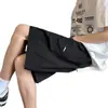 Bermudas de Verano para Hombre de Estilo Americano Moderno con Textura de Seda de Hielo, Delgadas, Holgadas, Casuales, Versátiles, Elegantes, de Cinco Puntos