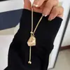 Suéter Longo com Colar Geométrico Irregular, Puxável, de Alta Qualidade, Luxo Leve, Retrô, Simples, Novo Estilo Outono e Inverno