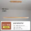 Luminária de Restaurante em Madeira de Nogueira LED Minimalista Balcão de Bar Mesa Estudo Sala de Chá Madeira Maciça Luminária Pendente Longa Estilo Vintage