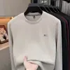 Sudadera Gruesa de Peso Pesado con Capa de Aire para Hombre, Nuevo Modelo Otoño 2026, Cuello Redondo, Estampado Casual, Sudadera Cómoda para Hombre como Capa Base