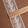 Accesorios de Encaje Bordado de Malla de Algodón, Tela de Malla para Ropa de Mujer, Ribete de Encaje de Doble Borde de 6 cm, Venta al por Mayor