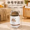 Cubo de basura rodante de gato de dibujos animados Alta apariencia Uso doméstico Cubos dobles interior y exterior Dormitorio Sala de estar Creativo Lindo Con tapa Papelera