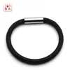 Hebilla magnética de acero inoxidable 37 hebilla de cuerpo recto agujero redondo hebilla magnética de cuerpo ligero pulsera de cuerda de cuero hebilla recta hebilla de anillo de mano de escamas de dragón