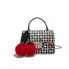 Bolsa de Moda con Estampado Floral de Verano Versátil Cuadros Tendencia Gran Capacidad Bolso de Hombro Bolso Cruzado Estampado Bolso de Mano para Mujer