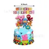 Pequeno P Youyou Pequeno Decoração de Festa de Aniversário dos Meus Filhos Tema Bandeira Balão Decoração de Bolo POCOYO