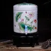 Tanque de Água com Filtro de Cerâmica Chaleira de Água Fria Doméstica Grande Chaleira de Água Fria com Torneira Tanque de Armazenamento de Água Balde de Porcelana Grande Capacidade com Tampa