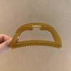 Acrílico Simples Oco Crescente Grande Grab Clip Clipe de Cabelo High-end Feminino Cabeça Traseira Shark Clip Headwear