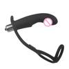 Plug Anal Vibratório com Anel de Bloqueio Duplo para Homens, Restrição de Bloqueio Peniano Massageador de Próstata, Ressonância Apaixonada para Casais