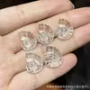 Coleção de Cristal Branco Natural, Contas de Abóbora, Contas de Flor de Maracujá, Acessórios Artesanais, Pulseiras DIY Feitas à Mão, Joias da Moda