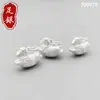 Plata de Ley 999 Colgante de Riqueza Inmediata Caballo de Madera Pequeño Colgante de Caballo Volador Pulsera de Caballo del Zodiaco Accesorios de Cuerda Roja Dropshipping