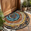 Alfombrilla de Suelo Semicircular Transfronteriza con Etiqueta de Envío Temu para Entrada, Fácil de Mantener, Felpudo Resistente a Manchas, Felpudo Absorbente de Agua para Entrada del Hogar