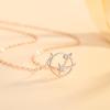 Collar de Plata Esterlina s925 Planeta universo para mujer Cadena clavicular Estilo coreano Estudiante Personalidad Mori Sencillo Joyería de celebridad de internet