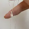 2025 Nuevo Collar Sencillo Versátil Exquisito de Circonita Cúbica Transparente como el Hielo Moda Lujo Ligero Nicho Diseño Minimalista Collar