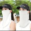 Mascarilla de Nailon Hielo Seda Colgante para Orejas de Protección Solar de Verano para Hombres y Mujeres, Mascarilla Transpirable Enfriadora Anti-UV para Ciclismo al Aire Libre