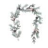Decoraciones navideñas traje transfronterizo rosa PE aguja de pino galvanizado bola plástico piña ratán Anillo guirnalda navideña Ratán