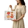 Bolsa de Regalo de Dibujos Animados de Apple Time Bolsa de Regalo de Cumpleaños Simple Engrosada Estilo Ins Bolsa de Papel Linda para Llevar en la Mano
