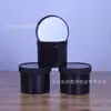 Fabricante 250ml Plástico Preto Tambor Plástico Lata Plástica Tambor para Pó Frasco de Tinta Tambor Plástico Grande Quantidade Preferencial