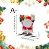 Jingyu Transfronterizo Navidad Madera Papá Noel Muñeco de Nieve Árbol de Navidad Servilletero Decoración de Mesa Festiva Adorno