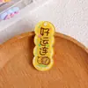 Accesorios para joyería DIY, materiales hechos a mano, colgantes, letras acrílicas de doble cara, juegos de palabras con temática de frutas, dijes de durazno y sandía