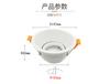 Kit de soporte MR16 foco de superficie de lado estrecho anillo de superficie GU10 ángulo ajustable copa de lámpara portalámparas empotrado apertura 90mm