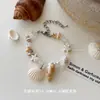 Pulseira de Conchas e Estrelas com Contas para Praia Oceânica de Verão Acessórios Estilo Férias Joias Exageradas de Alto Padrão Estilo Fresco para Mulheres