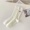 Calcetines con Lazo para Mujer Media Pantorrilla Verano Delgados Estilo Ballet Ins a la Moda Transpirables Antiolor Medias de Felpa Estilo Caliente