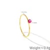 Design Simples Nicho Usando Banho Ultra Fino Luxo Leve Anel Pequeno de Ouro 14K Anel para Mulheres Celebridade da Internet Estilo Frio