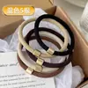 Diadema para Mujer 2025 Nueva Clase Sencilla Retro Banda de Goma Banda para el Cabello Alta Elasticidad y Duradera Lazo para el Cabello Accesorios para la Cabeza