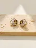 Pendientes Cuadrados de Cristal de Alta Gama, Pendientes de Moda y Versátiles, Pendientes de Nicho de Lujo Ligero para Mujer