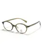 72396 Nuevo Armazón de Lentes Ovalados Ligeros Nerd de Tr90 para Hombres y Mujeres Gafas Planas Retro Pueden Combinarse con Armazones para Lentes de Prescripción