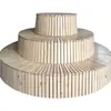 Silla Árbol Parque Haoyida Madera Anti-Corrosión Exterior Silla Árbol Cuadrada Exterior Asiento Redondo Comunitario Silla Pública