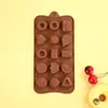 Molde de Chocolate DIY Pudín Paleta Mousse Dulce Blando Gelatina Galleta Pastel Molde de Silicona Venta al por Mayor