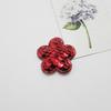 Las lentejuelas de estrella de cinco puntas torneadas aman los accesorios para el cabello de los niños brillantes, accesorios de flores, material de decoración de tocado de bricolaje
