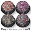 Conjunto de Lantejoulas Pequenas Coloridas em Gradiente Transfronteiriço 1m +2m +3m Pó Glitter Brilhante Material para Esmalte em Gel Atacado
