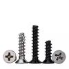 Tornillo autorroscante de cabeza avellanada cruzada KT, cola plana, corte y rosca M2M3M4, tornillo autorroscante de cabeza avellanada cruzada, corte y rosca fresada
