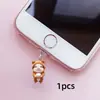 1 Peça, Moletom de Urso com Plugue de Proteção para Celular Sabor Chá de Leite Porco - Pingente Protetor de Acrílico Adequado para iPhone