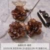 Buquês de flores artificiais marrons para salões de casamento, decorações de teto, marcadores de corredor e fundos na cor de caramelo; arranjos de flores de seda.