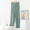 Pantalones tipo linterna de modal para mujer, delgados, holgados, casuales, deportivos, para primavera y verano, con puño, anti-mosquitos, pantalones para práctica de yoga y baile.