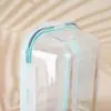 Fiambrera de Vidrio Apta para Microondas para Oficinistas, con Tapa, Compartimentada, Contenedor Conservador de Frescura, Alto Borosilicato