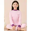 Pijama Infantil 100% Algodão, Roupa de Outono para Meninos e Meninas, Conjunto de Roupa Íntima Térmica para Crianças Pequenas, Camisetas Base de Algodão para Jovens