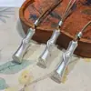 Cor Dourada Maciça Bambu da Sorte Corrente de Suéter Corrente de Joias de Arte Longa Colar Venda por Atacado