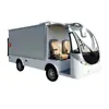 Camioneta Eléctrica de Turismo con Doble Fila para Transporte de Carga en Área de Fábrica, Camioneta Eléctrica de 4 Plazas para Zona Escénica con Caja de Carga