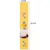Adhesivo etiqueta engomada larga sellado etiqueta engomada horneado postre desechable pastel comida embalaje caja sellado etiqueta decorativa