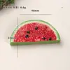 Acessórios de resina DIY de desenho animado, fatias de frutas de dupla face meio cortadas, presilhas de cabelo com cola cremosa, fivelas de sapato, chaveiros, pingentes